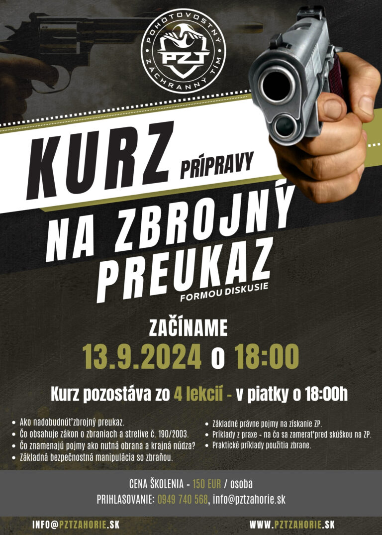 Kurz prípravy na zbrojný preukaz 09-2024